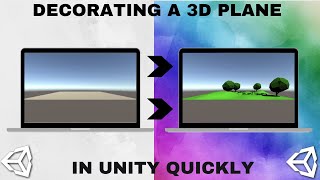 Decorating a 3D Plane in Unity QUICKLY  Polybrush [upl. by Ycrep204]