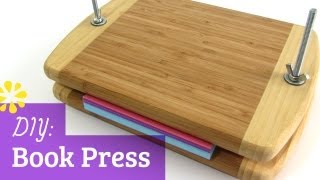 How to Make a Book Press  Sea Lemon [upl. by Nylime839]