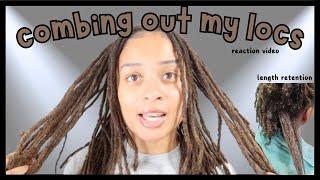 Shocking Dreadlock Transformation 😱 Reacting to COMBING OUT My Dreads [upl. by Orvah143]