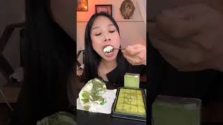 Matcha Chocolate desserts p2 mukbang asmreating shorts [upl. by Ruprecht]