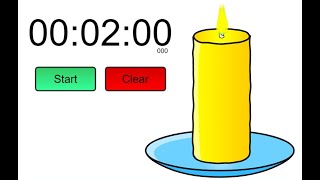 2 minutes candle timer [upl. by Haraj]