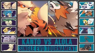 KANTO vs ALOLA  Single Evolution Pokémon Tournament Battle 1 [upl. by Eimak]