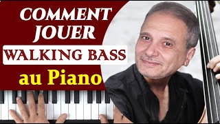 Comment jouer les lignes du walking bass au piano pour travailler lindépendance des mainsTUTO [upl. by Courtenay]