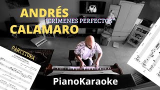 Andres Calamaro  Crimenes perfectos Partitura  PianoKaraoke [upl. by Tremain]