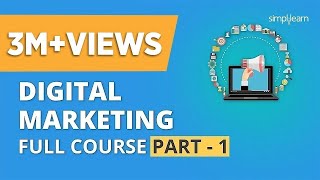 Digital Marketing Course Part  1 🔥 Digital Marketing Tutorial For Beginners  Simplilearn [upl. by Stanford]