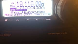 F4WBU nice QSO with 2E1DNC radioamateur From England on 17 meter  18 mhz SSB 100W [upl. by Ahsoj]