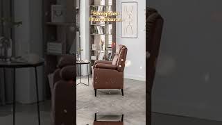 Living Room Furniture Push Back Recliner Sofa Chair Adjustable Fabric Reclining Sofas [upl. by Akamahs]