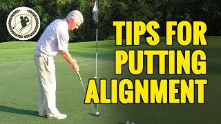 GOLF PUTTING TIPS  2 TIPS FOR BETTER GOLF PUTTING ALIGNMENT [upl. by Lehar]