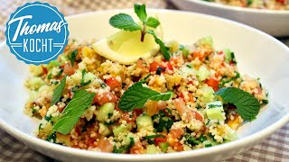 Couscous Salat vorsicht lecker  Couscous Salat mit gerösteter Paprika [upl. by Gavrilla31]