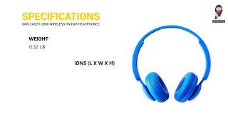 ONN 2ADZH2890 Wireless On Ear Headphones  Pairing and Manual [upl. by Alket]