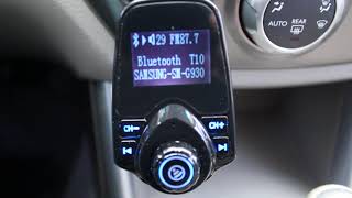 Vehicle Bluetooth to FM Transmitter setup tutorial [upl. by Danna]