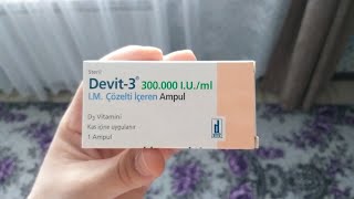 Devit  3 от Deva 300000 МЕ Инъекционный витамин Д3 Vitamin D3 Холекальциферол [upl. by Zetta241]