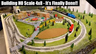 Building a 4x8 HO Train Layout Part 4  Its Finally Complete [upl. by Kciregor18]