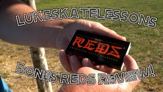 REDS BONES BEARINGS REVIEW  PRODUCT REVIEW  LUKES SKATE LESSONS [upl. by Blakelee]