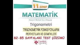 Sonuç Yayınları 11Sınıf Matematik Kitabı Trigonometri Konusu 8285 Sayfaları [upl. by Seavir]