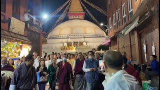 HH Dungsey Garab Rinpochhe at Boudhanath Stupa [upl. by Marlena]