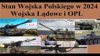 Stan Wojska Polskiego w 2024 roku  Wojska Lądowe i OPL [upl. by Regina]