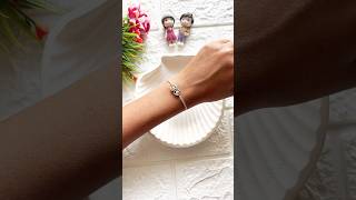 Heart chain bracelet🫶🏻 bracelet handmade jewellery smallbusiness fashion trending aesthetic [upl. by Anitsua135]