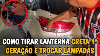 COMO TIRAR LANTERNA CRETA 1° GERAÇÃO E TROCAR LÂMPADAS [upl. by Surtemed]