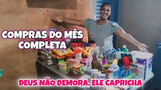 COMPRAS DO MÊS VALOR TOTAL 🛒 MÃE SOLO COM 4 CRIANÇAS  VIVENDO O EXTRAORDINÁRIO DE DEUS [upl. by Oicnerolf]