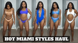 HOT MIAMI STYLES MUST HAVE SWIM SUITS  SUMMER 2018 [upl. by Ennaitsirhc]