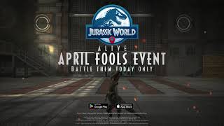 Jurassic World Alive  April Fools Events Trailer [upl. by Tootsie]