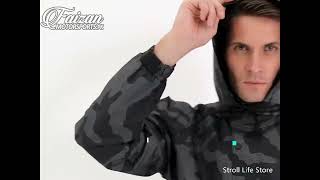 Rain Suit Double Layer – Waterproof Coat Reflective Strip – Hat Cap Pocket Motorcycle [upl. by Eadahs100]