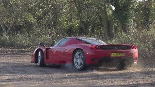 Ferrari Enzo in motion  Ferrari Enzo Drifting [upl. by Salohcim]