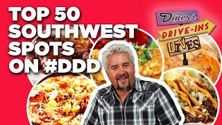 Top 50 DDD Spots in the Southwest with Guy Fieri  Diners DriveIns and Dives  Food Network [upl. by Enyaj]