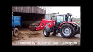 On test Massey Ferguson 5455 tractor  Alo MF 946 loader [upl. by Sheena]