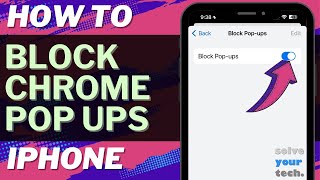 iOS 17 How to Block Pop Ups in Chrome on iPhone [upl. by Serg]