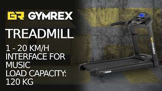 Treadmill Gymrex GRMG77  Product presentation [upl. by Annek]