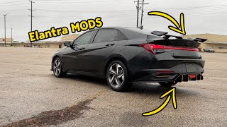 New Hyundai Elantra Mods  Diffuser Exhaust Wing [upl. by Seve441]