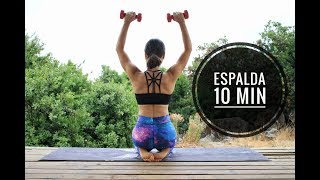 Tonifica espalda en casa en 10 min  MalovaElena [upl. by Hinckley564]