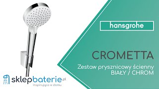 CROMETTA Zestaw prysznicowy ścienny Chrom HANSGROHE 26691400  SklepBateriepl [upl. by Ekaterina370]