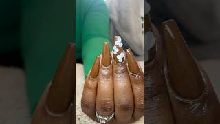 Chocolate Brown Nails youtubechamps discovermyafrica [upl. by Aneliram]