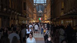 Galleria Vittorio Emanuele II Lights Up 🌟✨ – Milan’s Luxury Shopping Gem [upl. by Marcia]