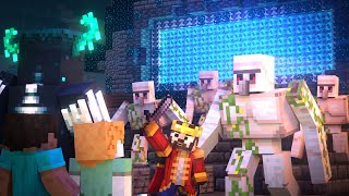 Warden Life Warden vs Iron Golem Army  Alex and Steve Legends Minecraft Animation Movie [upl. by Richardson]