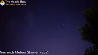 Geminids Meteor Shower 2021 Timelapse  Geminids Meteor Shower Live [upl. by Notluf]