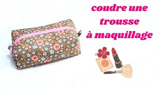 Tuto diy couture débutant  coudre une trousse à maquillage style trousse écolier 🥰 [upl. by Korrie]