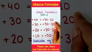 Abacus Level 2 FormulaeAbacus abacus fingermath abacusfrombasics friends small smallfriend [upl. by Topper648]