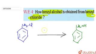 How benzyl alcohol is obtained from benzyl chloride [upl. by Ennayar592]