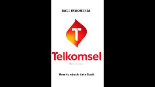 Bali  Telkomsel how to check data limit [upl. by Doralia]