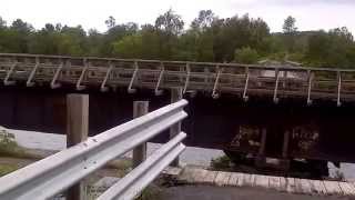 Trans Canada Trail at Hastings swing bridge [upl. by Ynffit]