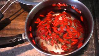 How To Make Goji Berrie Tea steep them in the same water you soaked them in [upl. by Waring]