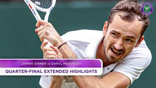 4hour thriller  Daniil Medvedev vs Jannik Sinner  Extended Highlights  Wimbledon 2024 [upl. by Eissehc]