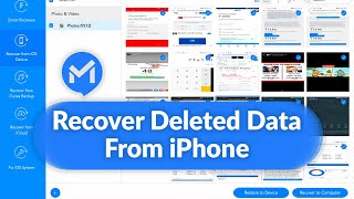 How to Recover iPhone data using iMyFone DBack  iPhone Data Recovery Software [upl. by Anestassia]