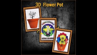 3D Flower Pot  lepetitmagiciencom [upl. by Meingolda36]