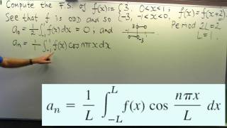 How to compute a Fourier series an example [upl. by Clifford]