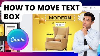 How To Move Text Box In Canva  Easy Tutorial [upl. by Zilevi655]